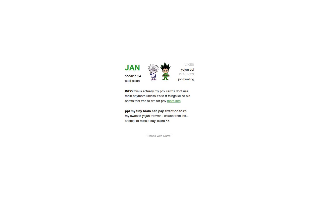 Carrd profile picture for @jan